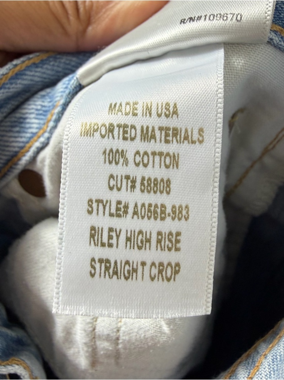 AGOLDE Riley High Rise Straight Crop Jeans - Picture 8 of 8